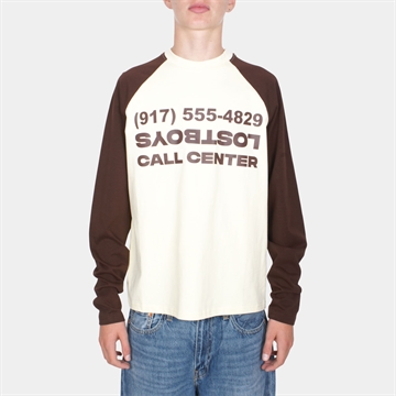 Lost Boys Archives Call Center Raglan LS Cream/Brown